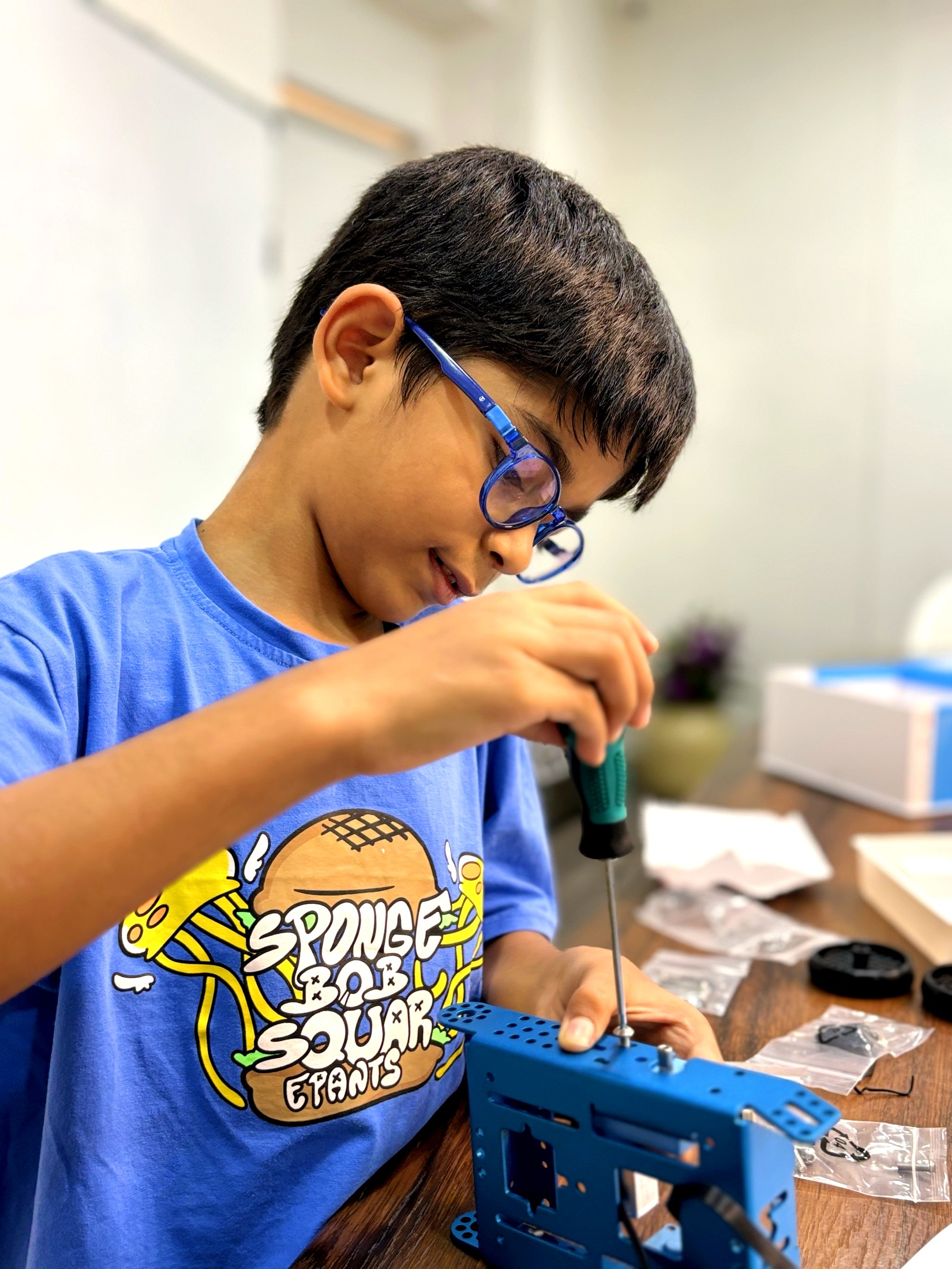 From screen to circuit: a child's first hardware build